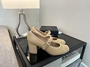 	 Chanel Beige Mary Jane Pumps - 6