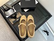 	 Chanel Beige Mary Jane Pumps - 3
