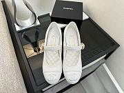 	 Chanel White Mary Jane Pumps - 4