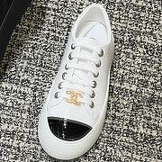 Chanel White Lambskin Sneakers - 2