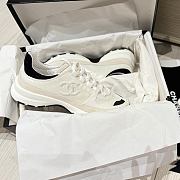 Chanel Trainers - Calfskin & suede calfskin, white & black  - 6