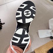 Chanel Trainers - Calfskin & suede calfskin, white & black  - 4