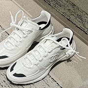 Chanel Trainers - Calfskin & suede calfskin, white & black  - 2