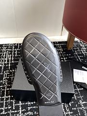 Chanel Black Quilted Slides - 5