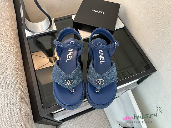 Chanel Denim Sandals - 1