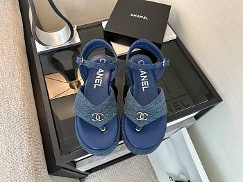 Chanel Denim Sandals