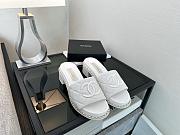 Chanel Mule White Sandals - 1