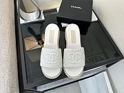 Chanel Mule White Sandals - 5