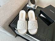 Chanel Mule White Sandals - 4