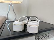 Chanel Mule White Sandals - 2