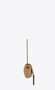 YSL Kate chain bag with tassel in raffia - 26 X 13,5 X 4,5 cm - 2