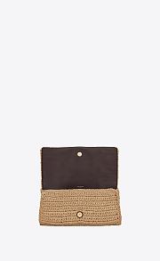 YSL Kate chain bag with tassel in raffia - 26 X 13,5 X 4,5 cm - 4