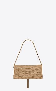 YSL Kate chain bag with tassel in raffia - 26 X 13,5 X 4,5 cm - 5