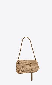 YSL Kate chain bag with tassel in raffia - 26 X 13,5 X 4,5 cm - 6