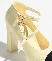Chanel Mary Janes Yellow Shoes - 3