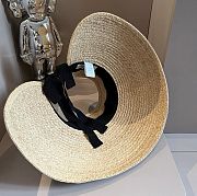 Miu Miu Raffia-effect fabric visor - 5