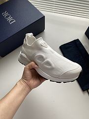 Dior B30 Countdown Sneaker Black Technical Mesh and White Technical Fabric - 1