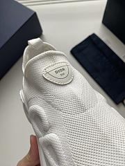 Dior B30 Countdown Sneaker Black Technical Mesh and White Technical Fabric - 4