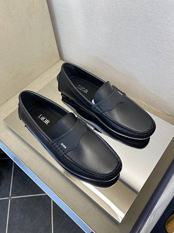 Dior Black Smooth Leather Men Loafer