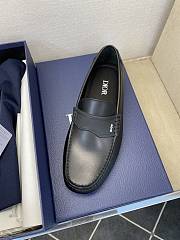 Dior Black Smooth Leather Men Loafer - 3