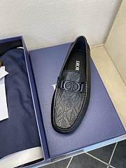 Dior Odéon Loafer Navy Blue Grained Calfskin  - 4