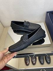 Dior Odéon Loafer Navy Blue Grained Calfskin  - 5