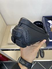 Dior Odéon Loafer Navy Blue Grained Calfskin  - 2