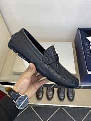 Dior Odéon Loafer Navy Blue Grained Calfskin  - 3