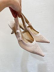 Dior J'adior Slingback Pumps Pink Mesh - 3