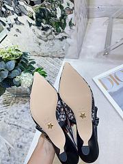 	 Dior J'Adior Slingback Pump Multicolor Cotton Embroidered Flower - 3