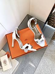 Hermes Encens sandal in white - 6