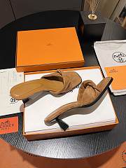 Hermes Brown Suede Sandals  - 5
