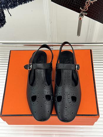 Hermes Kim slingback Black