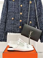 	 Hermes Kim slingback White - 3