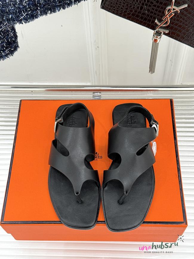 Hermes Karen sandal black - 1