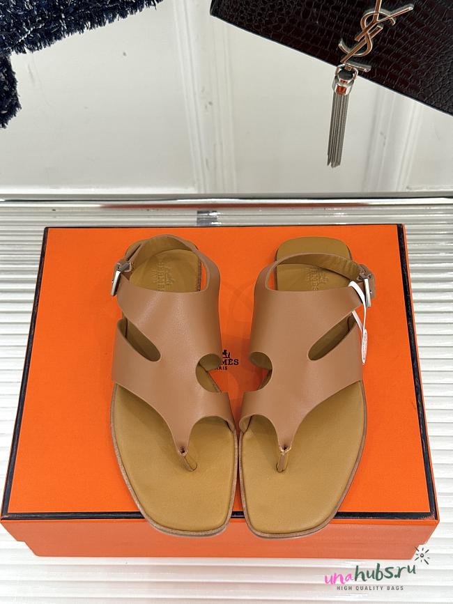 	 Hermes Karen sandal brown - 1