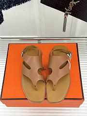	 Hermes Karen sandal brown - 1