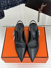 Hermes Lover Pump In Black  8cm - 4