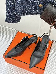 Hermes Lover Pump In Black  8cm - 3