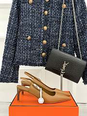 	 Hermes Lover Pump In Brown 8cm - 1