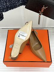 	 Hermes Lover Pump In Brown 8cm - 5