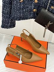 	 Hermes Lover Pump In Brown 8cm - 2