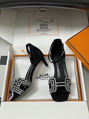 Hermes Premiere sandal In Black - 5