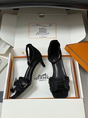 	 Hermes Premiere sandal All Black - 2