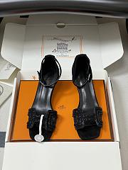 	 Hermes Premiere sandal All Black - 3