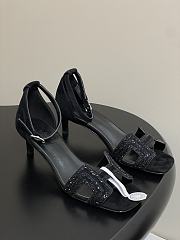 	 Hermes Premiere sandal All Black - 6