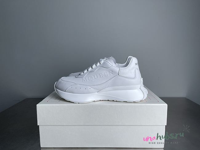 	 Alexander McQueen Sprint White Sneakers - 1