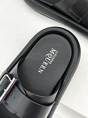 Alexander McQueen RUBBER SOLE BLACK SANDALS  - 6
