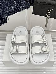 	 Alexander McQueen RUBBER SOLE WHITE SANDALS - 1