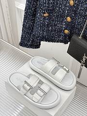 	 Alexander McQueen RUBBER SOLE WHITE SANDALS - 5